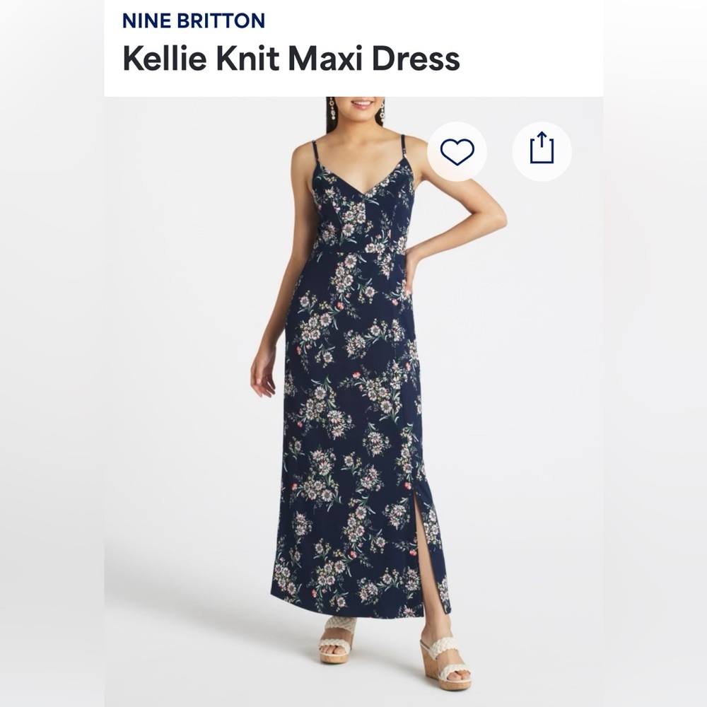 NWT Stitch Fix NINE BRITTON floral 
Kellie Knit Maxi Dress SIZE medium